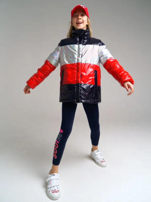 PlayToday / Куртка текстильная с полиуретановым покрытием для девочек  фото 5