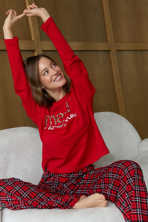 Пижама с брюками хлопковая TOMI