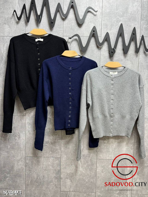 лонгслив на кнопках из плотного вязаного трикотажа - Bruno фото 17