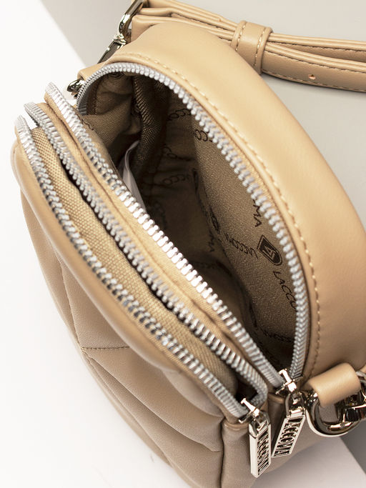 LACCOMA сумка Тиффанни-Ф826-капучино эко кожа хлопок