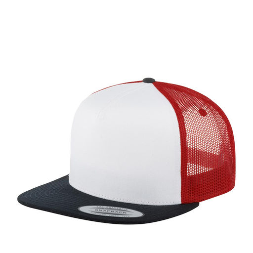 Бейсболка FLEXFIT арт. 6005FW (черный / белый / красный)