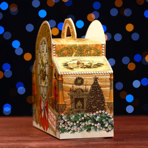 Цена за 5 шт. Подарочная коробка Каминные часы, 24 х 8,5 х 18,5 см - Simaland фото 5