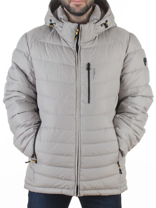D6373 GRAY Куртка мужская зимняя (200 гр. холлофайбер)