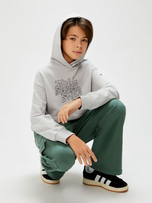 ACOOLA / Джемпер детский для мальчиков Jena серый  фото 3