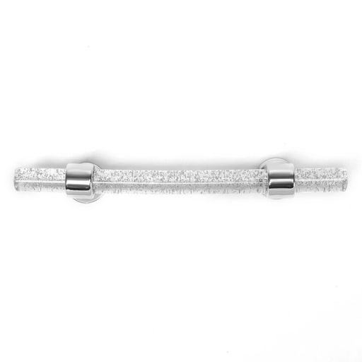 Ручка-скоба CAPPIO PK106, м/о 96 мм, d=12 мм, пластик, цвет прозрачный/хром