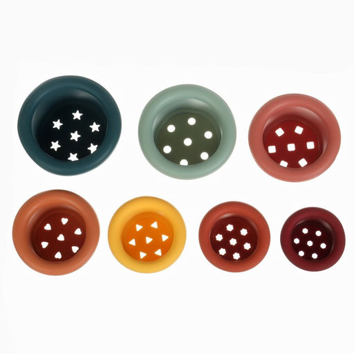 Стаканчики силиконовые M&B, в наборе 7 шт., цветные