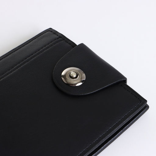 Портмоне мужское на магните, чёрное