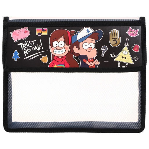 Папка для тетрадей А5, клапан на липучке, пластик, Гравити Фолз