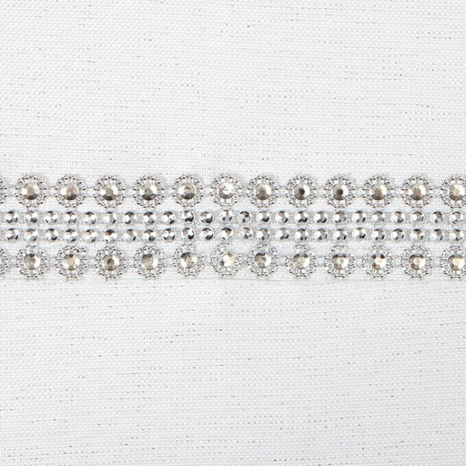 Дорожка Этель со стразами, 118 х 60 5 см, цвет белый, п/э  фото 7
