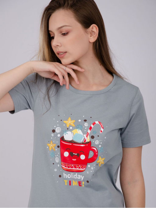 Пижама малина Удовольствие шорты из хлопка  фото 3