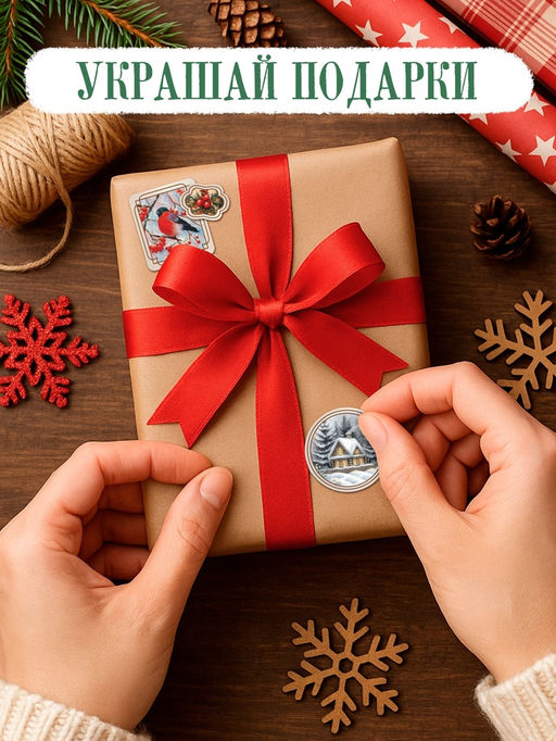 Альбом наклеек «Ретростикеры. Ностальгия зимних праздников», 160 наклеек