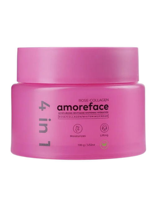 Amoreface Крем для лица 4 в 1 с коллагеном и экстрактом розы / Rose-Collagen Whitening Cream, 100 г