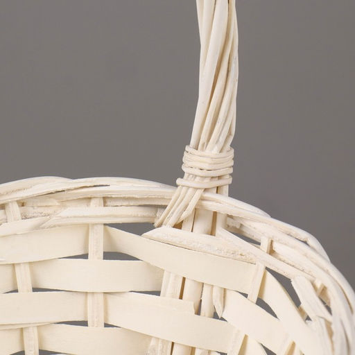 Корзина плетёная для хранения, ива, овальная, белая, набор 3 шт.