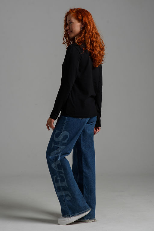 8544 Футболка с длинным рукавом женская (фольга)