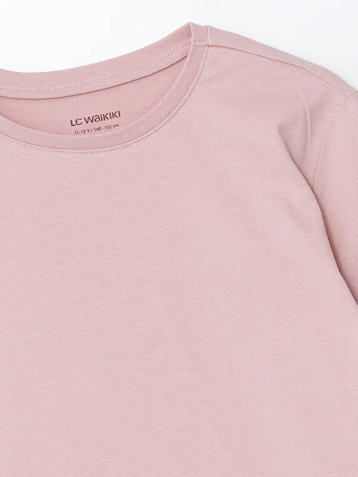 Bisiklet Yaka K?z ?ocuk Ti??rt - Waikiki фото 3