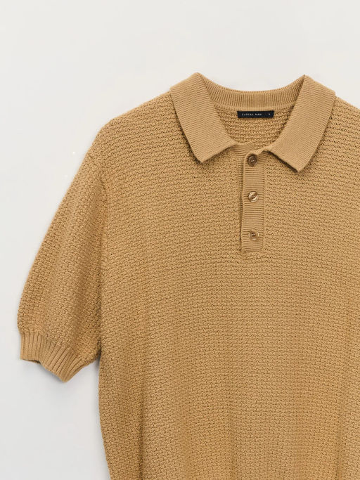 Джемпер поло фактурной вязки ZR2605043301-136 / Zarina