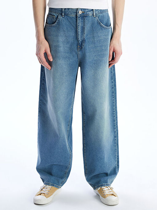 Loose Fit Erkek Jean Pantolon