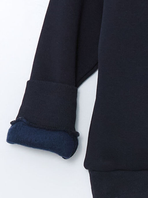 Bisiklet Yaka Bask?l? Erkek ?ocuk Sweatshirt - Waikiki фото 3