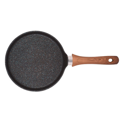 Сковорода блинная алюмин. 220мм с ручкой (АП) "Granit ultra Induction" blue (сбгги222а) (Кукмара)