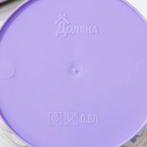 Цена за 2 шт. Горшок для цветов Доляна «Тропический лес», 800 мл, цвет лиловый