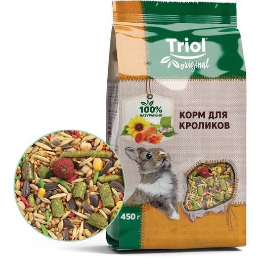 TF-01000 ТРИОЛ original корм д\кроликов 450г.1\24 40111008