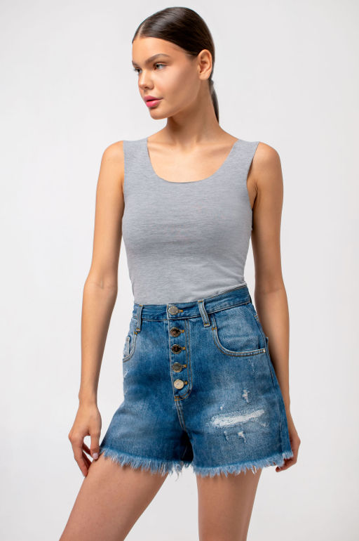 Арт. 3752/2 Майка женская 40-48 (5 шт) Цвет:серый меланж - Калинка фото 15