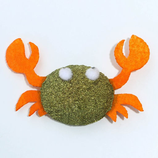 Игрушка для кошек Краб из кошачьей мяты, 4 х 5 см - Пушистое счастье фото 4