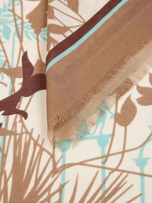 Платок жен. шелк+шерсть+мод 120х120 E16-8226-26 - Eleganzza фото 3