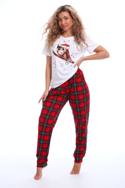 Пижама женская новогодняя Лошадка