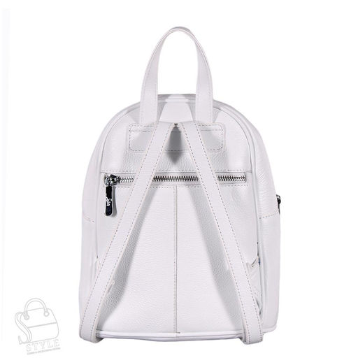 Рюкзак женский кожаный 99470 white Velina Fabbiano-Safenta/30  в Новосибирске