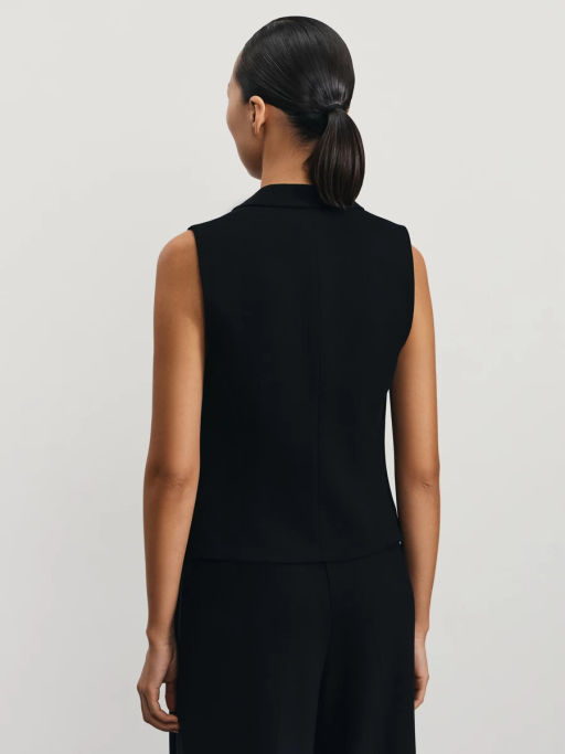 Прилегающий жилет с вискозой в составе / Zarina фото 5