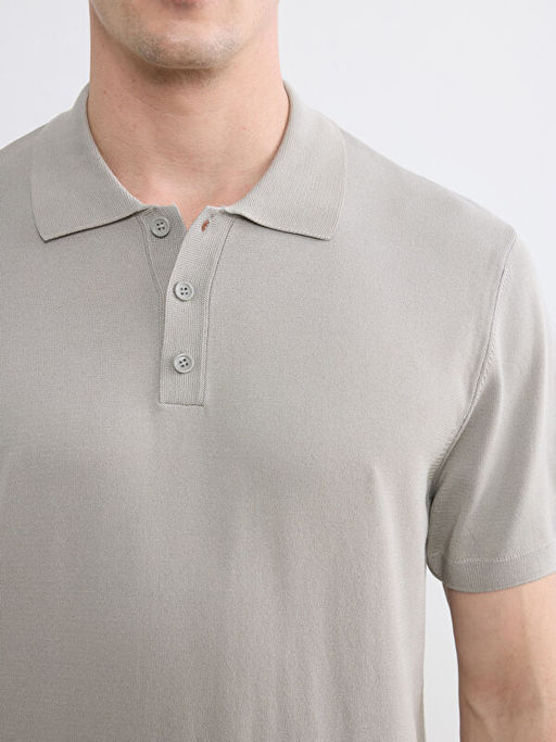 Polo Yaka Erkek Triko Kazak