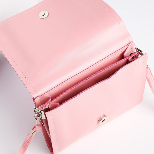 Сумка детская для девочки Кошечка, на клапане, розовая - NAZAMOK KIDS фото 6