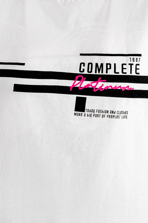 Арт. 5728 Костюм с велосипедками 42-50 (5 шт) Цвет:верх- белый, низ- черный - Калинка фото 6