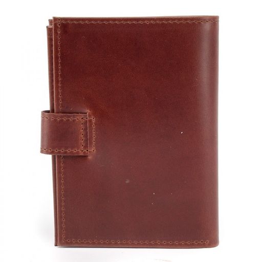 Обложка для авто+паспорт-Croco-ВП-1032 (с хляст, 5 внут карм, двойн стенка) натуральная кожа коричнневый тем пулл-ап (219) 223770 фото 2