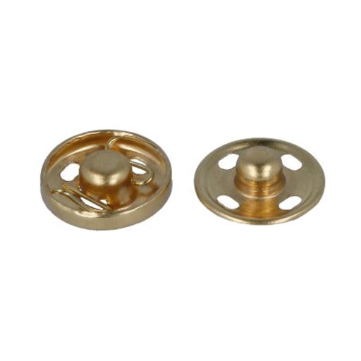 Кнопка пришивная Gamma KLM-170 металл d 17 мм 10 шт. №05 под золото
