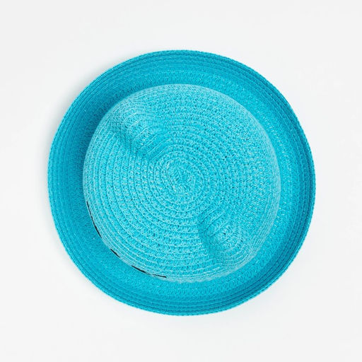 Шляпа для девочки MINAKU «Кошечка», размер 50, голубая