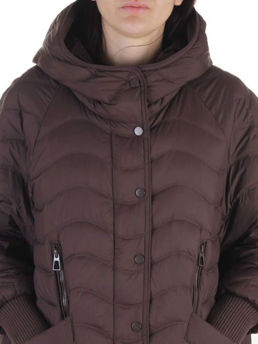 H-8912 DARK BROWN Куртка пуховая женская