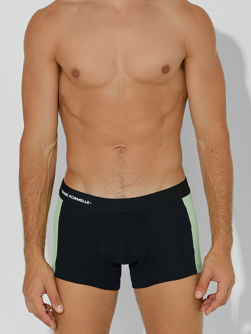 Цена за 2 штуки! Трусы боксеры мужские черные