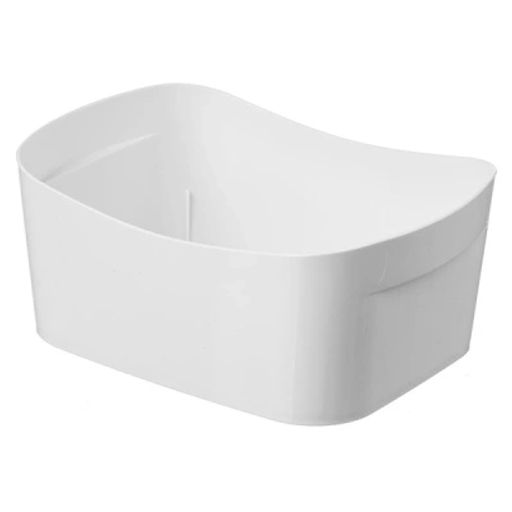 Цена за 2шт. Корзинка универсальная "Poplar" 1,6л, 190х140х80мм (светло-серый)