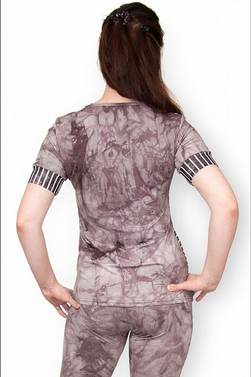 Костюм с бриджами, вискоза - батик, сепия (368-1) - Плиона фото 7