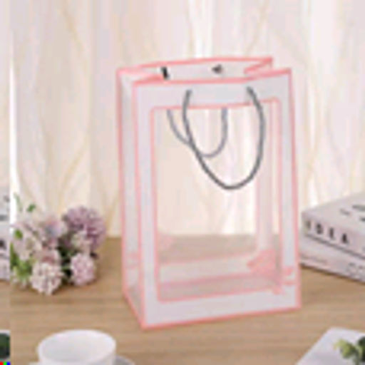 Цена за 10 шт. Пакет подарочный 30х20х13 прозрачный с ручками / 904-71 /уп 10/500/пластик - Галеонтрейд фото 5