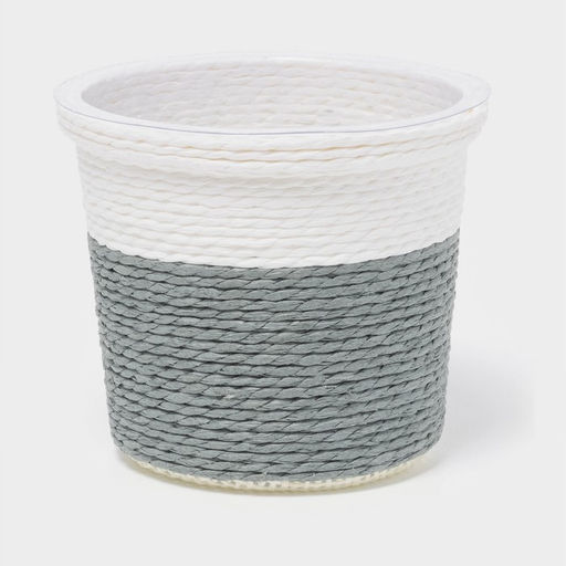 Кашпо для цветов плетёное «Бантик» 10.5×10.5×9 см, МИКС