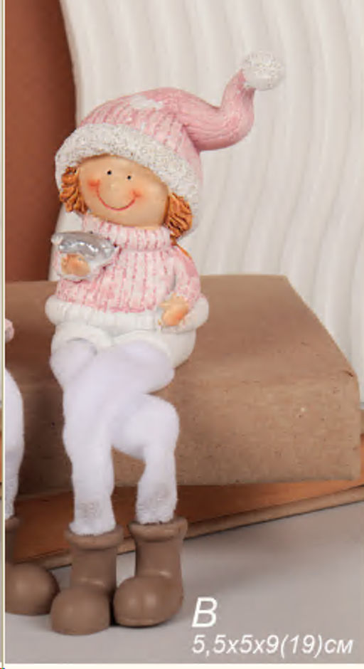 Фигурка Мальчик с птичкой 5.5х5,9 / W271-В /уп 120/747733 - Галеонтрейд фото 2