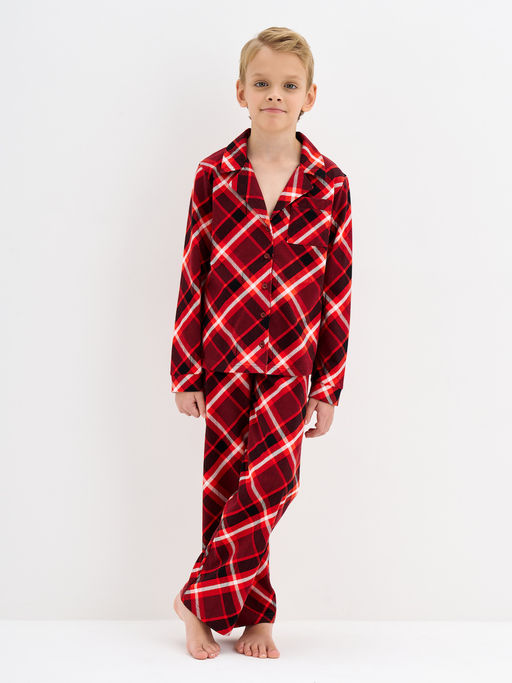 Красная пижама в клетку - Kogankids фото 8