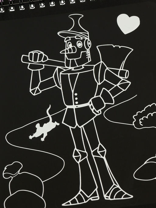 Альбом гравюр "Волшебник изумрудного города", 8 гравюр, цветной фон, Александр Волков