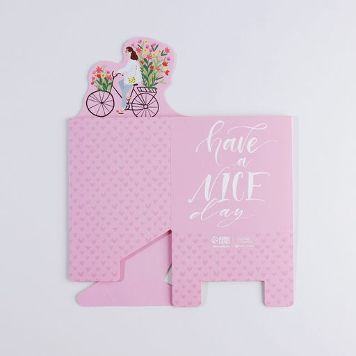 Цена за 2 шт. Коробки для мини букетов HAVE A NICE DAY, 12×20×10 см