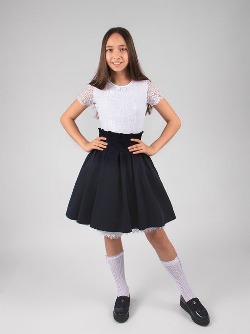 АКЦИЯ Блузка для девочки короткий рукав Соль&Перец  фото 4