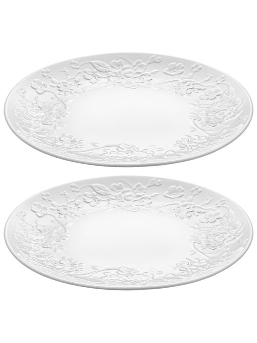 Набор тарелок 2 пр. 17,5*17,5*2 см Цветущая сакура, фарфор - Elan gallery фото 4