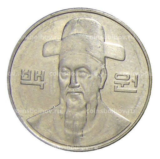 Монета 100 вон 2011 года Южная Корея